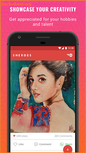 Best free and safe social app for women - SHEROES screenshot
