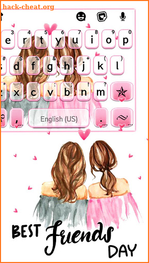 Best Friends Day Keyboard Background screenshot