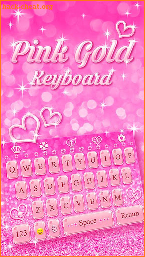 Best Keyboard Theme - Free Pink Love Emoji & Gif screenshot