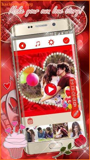 Best Love Video Maker with Song 💘 Slideshow App screenshot