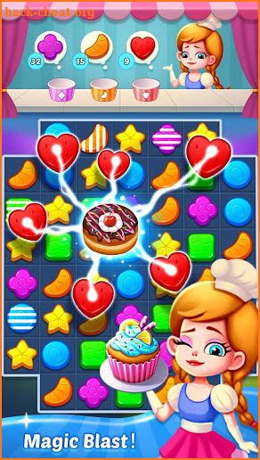 Best match 3 puzzle world : Candy Holic screenshot
