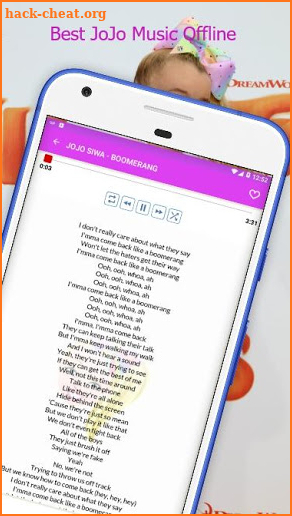 💃 Best of JoJo Siwa Songs Music 🎵 Boomerang 🎵 screenshot