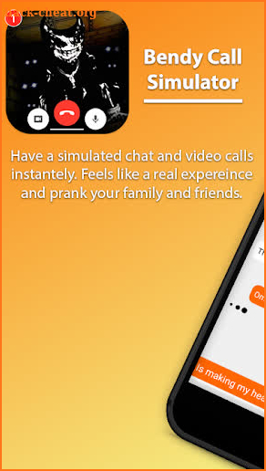 Best Scary Bendy's Fake Chat And Video Call screenshot