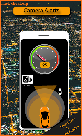 Best Speed Camera Alert Free GPS Live speedometer screenshot
