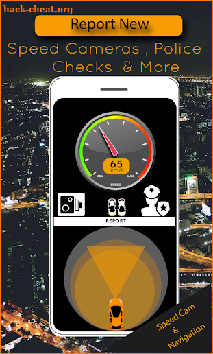 Best Speed Camera Alert Free GPS Live speedometer screenshot