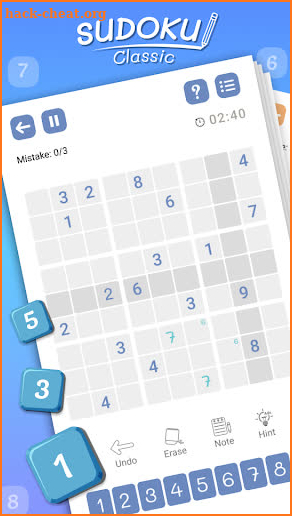 Best Sudoku Game - Hard Sudoku - Game Sudoku screenshot