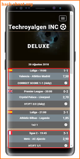Best Usability Deluxe Betting Tips screenshot
