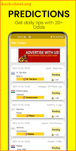 Bet codes: Bet codes for today screenshot