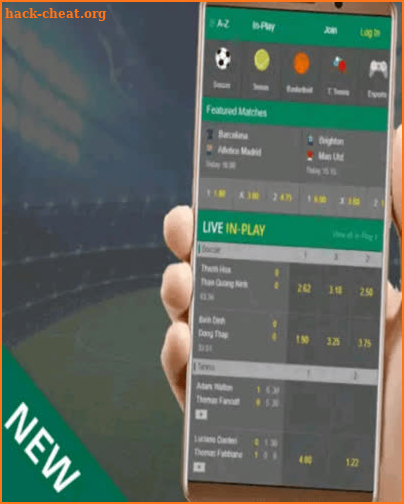 bet365 Sports Guide screenshot