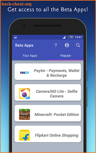 Beta Apps screenshot