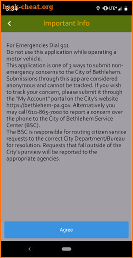 Bethlehem Service Center screenshot