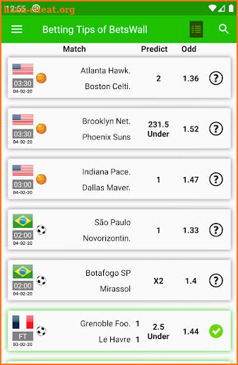 BetsWall Free Football Betting Tips & Predictions screenshot