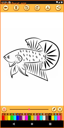 Betta Fish Coloring Book screenshot