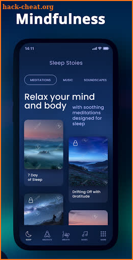 Better Sleep - relax sounds, meditations to sleep screenshot