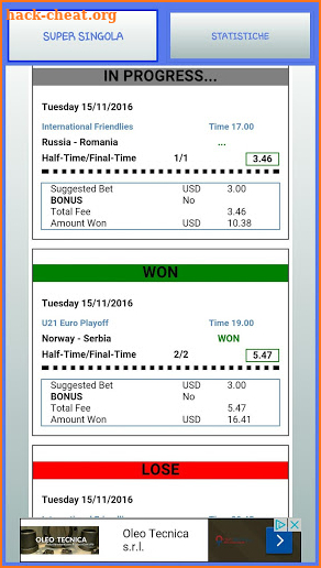 Betting Tips H-Time - F-Time screenshot