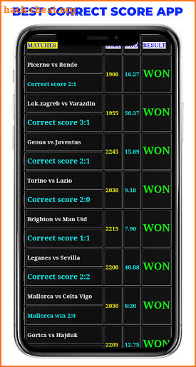 Betting Tips:Correct Score screenshot