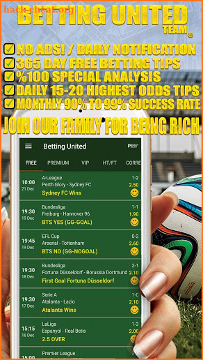 Betting United - Betting Tips (No Ads) screenshot
