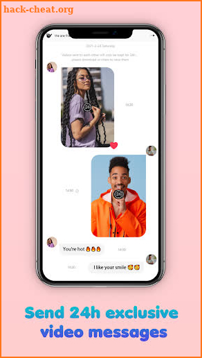 beU – Chat and video message with AR emoji masks screenshot