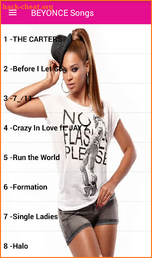 Beyonce Songs Offline - 40 Songs screenshot