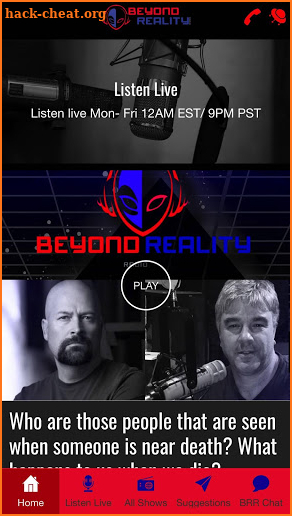 Beyond Reality Radio screenshot