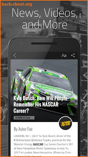 Beyond the Flag: News for NASCAR Fans screenshot