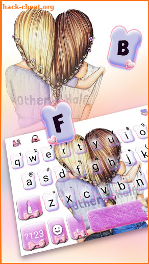 Bff Friends Keyboard Theme screenshot