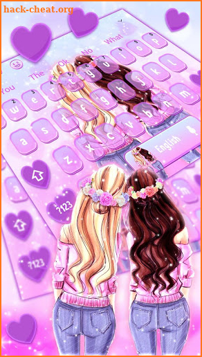 BFF Girls Keyboard Theme screenshot