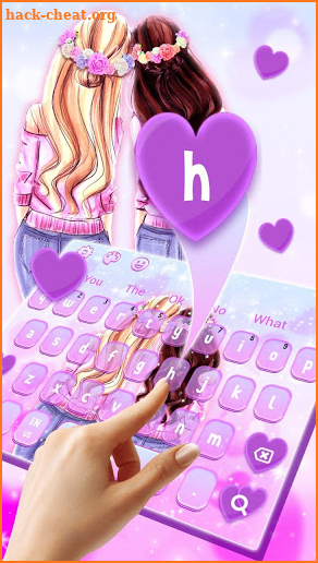 BFF Girls Keyboard Theme screenshot
