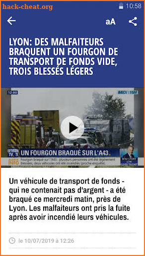 BFM Lyon : Actu, Sport, Trafic, Météo screenshot