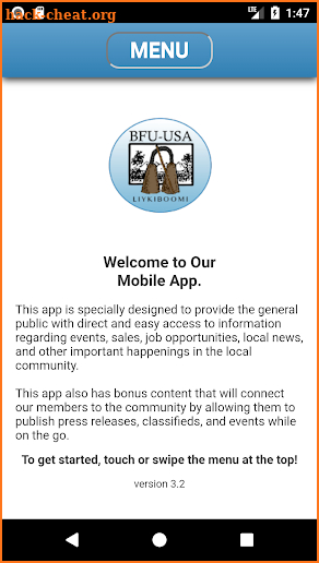 BFU-USA Mobile App screenshot