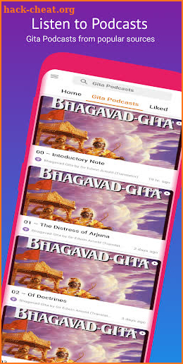 Bhagwat Gita in Hindi, English, Telugu, multi lang screenshot