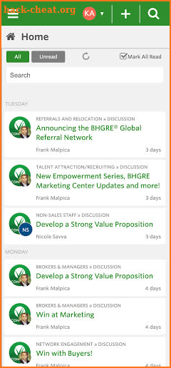 BHGRE Connect screenshot