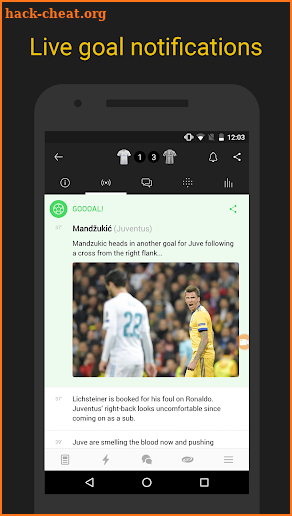 Bianconeri Live — unofficial fan app screenshot