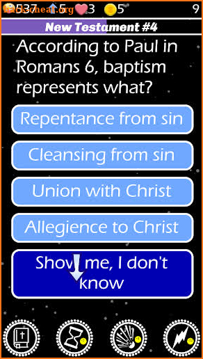 Bible Basics Trivia Quiz Game screenshot