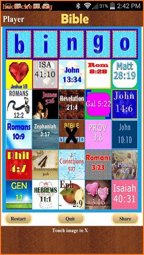 Bible Bingo screenshot