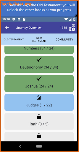 Bible Journey Trivia Game screenshot