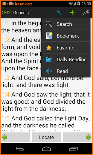 Bible KJV screenshot