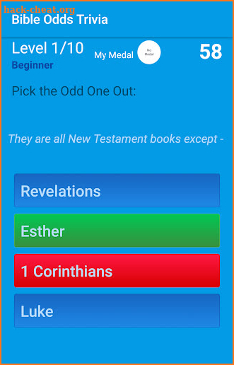 Bible Odds Trivia screenshot