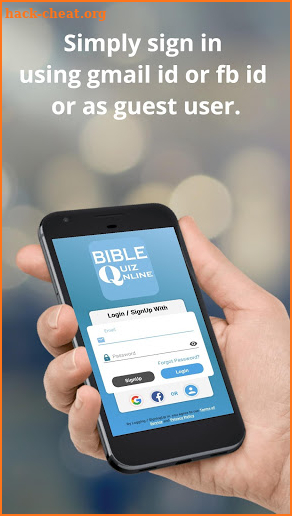 Bible Quiz - Multiple choice questions - Online screenshot