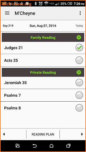 Bible Reading Plan screenshot