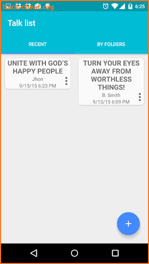 Bible Talks Notes screenshot