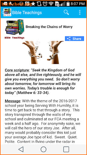 Bible Teachings Devotionals screenshot