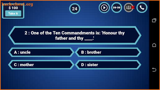 Bible Trivia Quiz Game - Biblical Quiz screenshot