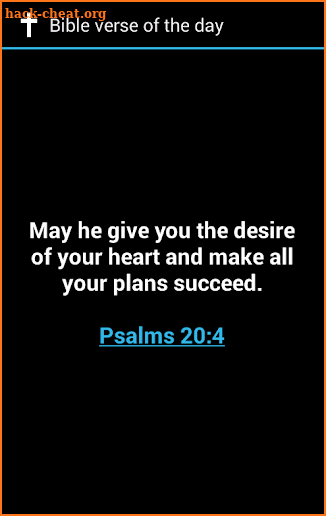Bible verse of the day screenshot