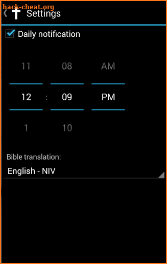 Bible verse of the day screenshot