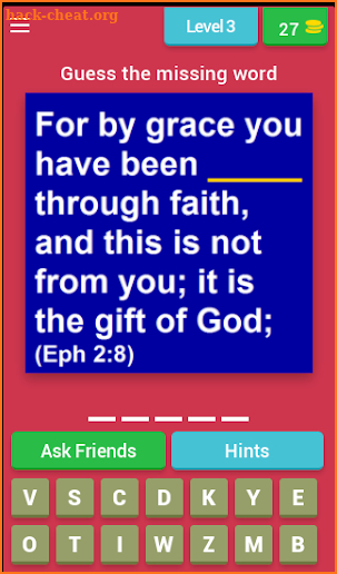 Bible Verse Quiz (Bible Game) screenshot