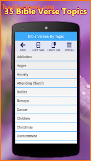 Bible Verses By Topic App & Caller ID Screen screenshot