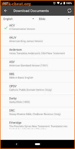 Bible Versions, Texts & Translations screenshot