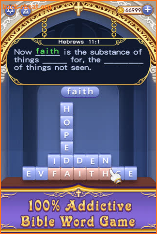 Bible Word  Stack - Free Bible Word Puzzle Games screenshot