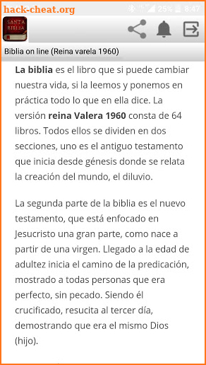 Biblia on line reina varela 1960 screenshot